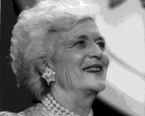 First Lady Barbara Bush died Tuesday. 